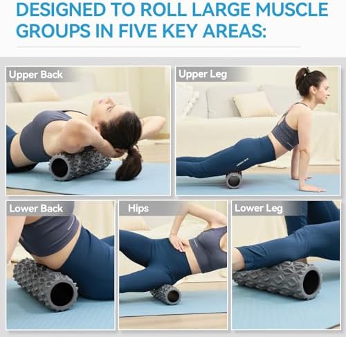 Foam Roller, 15 inch High Density Massage Roller for Exercise - Image 5