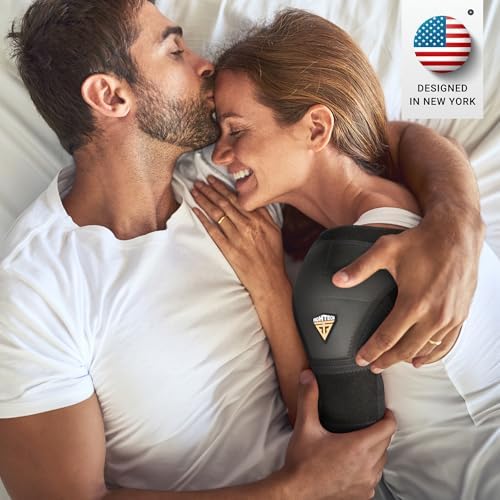 Shoulder Brace for Women & Men | Support for Torn Rotator Cuff & Other Shoulder Injury - Ac Joint, Dislocated, Separated, Frozen Shoulder | Neoprene Compression Wrap | by FIGHTECH (BLK, S-M) - Image 6