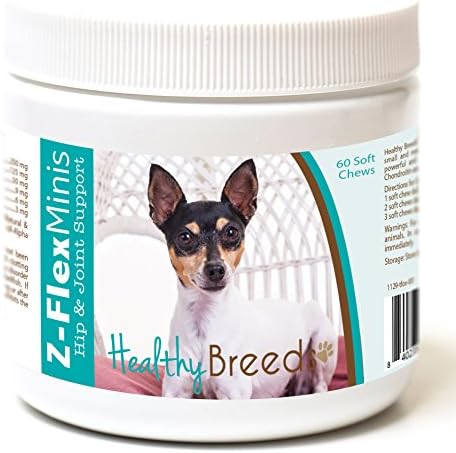 Healthy Breeds Toy Fox Terrier Z-Flex Minis Hip and Joint Support Soft Chews 60 Count by HealthyBreeds