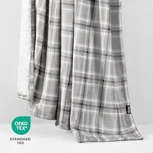 Bare Home Sherpa Fleece Blanket (Twin/Twin XL, Glencoe Tartan Plaid) - Image 3