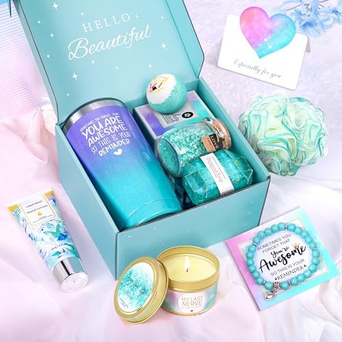 Birthday Gifts for Women, Relaxing Spa Gift Basket Self Care Gift - Image 2