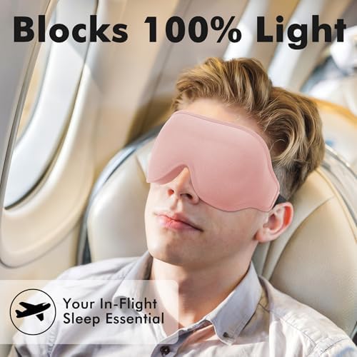 3D Blackout Weighted Eye Mask for Sleep, Eye Cover for Men Women - Image 5