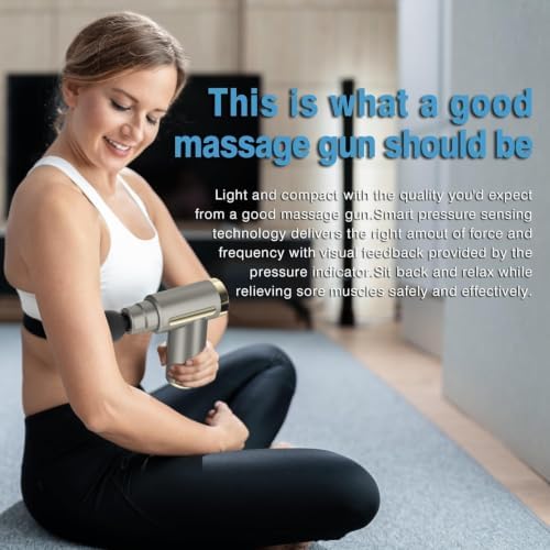 Jancane Mini Massage Gun with Case, Deep Tissue Muscle Massager with 6 Speeds & 4 Heads, Super Quiet Handheld Percussion Massager for Pain Relief, Athletes, Office Workers & Parents, Portable Gift - Image 2