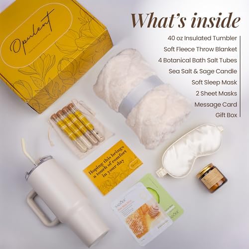 Opulent Self Care Spa Gift Box for Women - Thoughtful Get Well Gift - Image 2