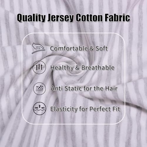 2 Pack Memory Foam Neck Pillow Cover, Soft Cotton Pillow Protector with Hidden Zippered Closure - Image 4