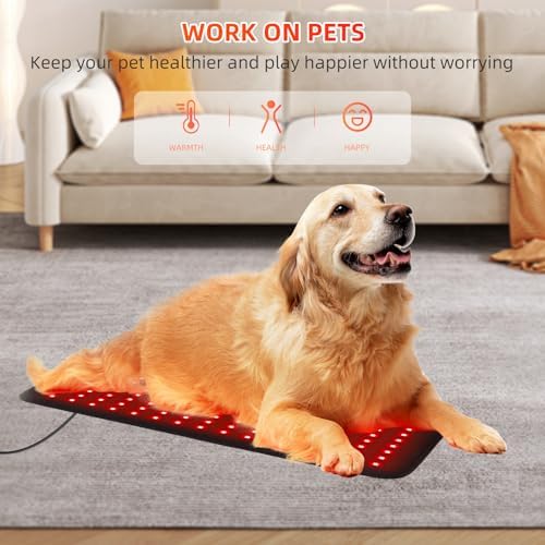 Red Light Therapy for Body Large 19.8" x 12" Infrared Heating Pad Wrap for Back Waist Shoulder Knee Feet Joints Pain Relieve, Diminish Inflammation, Ideal Gift - Image 6