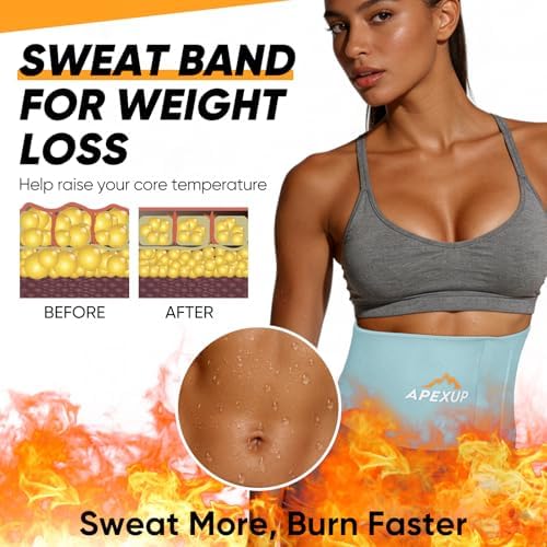 APEXUP Waist Trainer for Women Lower Belly Fat, Men Sweat Band, Stomach Wrap, Waist Trimmer with Removable Lumbar Support - Image 2
