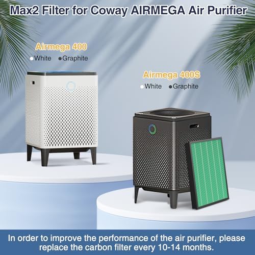 400/400S Replacement Filter for Coway AIRMEGA Max2 400 400S Air Purifie-r - Image 2