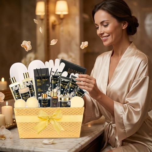 Spa Gifts Set, Skin Care - 18Pcs Luxurious Spa Gift Baskets for Women & Mom - Image 3