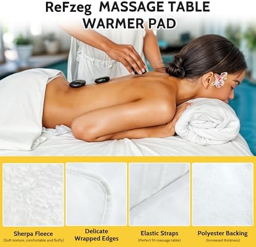 Massage Table Warmer Heating Pad Professional SPA Massage Bed Warmer 9 Hours Timer, 9 Heat Settings, Overheat Protection for Massage Bed & Spa, Thickened & Soft Fleece, 30" x 71" - Image 4