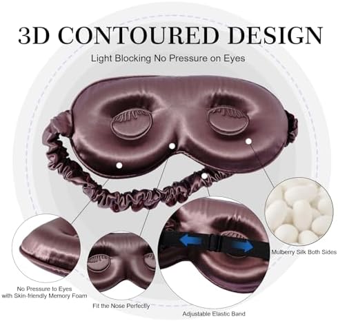 ZIMASILK Adjustable 22 Momme 100% Pure Mulberry Silk Sleep Mask - Image 2