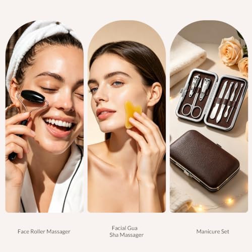Bath and Body Gift Set, 24Pcs Coconut & Honey Almond Spa Gift Basket - Image 6
