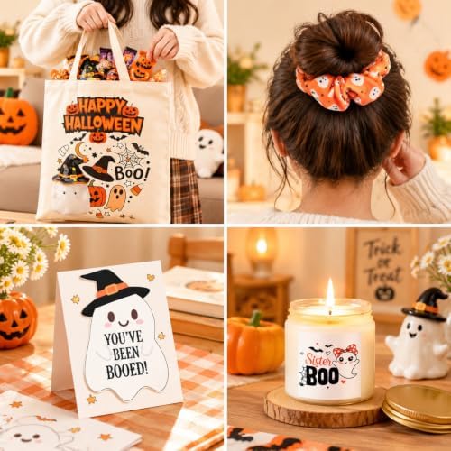 9 Pcs Boo Basket Stuffers for Women, Halloween Spooky Gifts, Pumpkin - Image 6