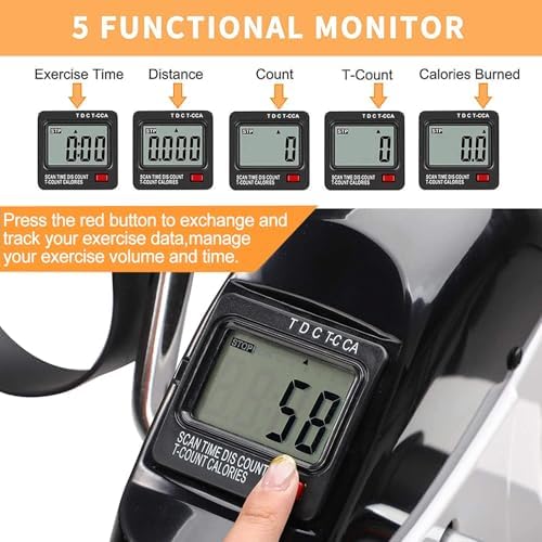 Pedal Exerciser Under Desk Exercise Bike for Leg and Arm Cycling and Recovery Exercise - Image 2
