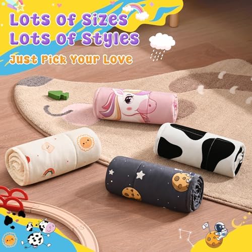 anfie Weighted Lap Pad 2 Pounds, Weighted Blanket (30"*40") Cooling Blanket for Resting,Weighted Throw Blanket for Travel Indoor Outdoor (Beige Sun) - Image 7