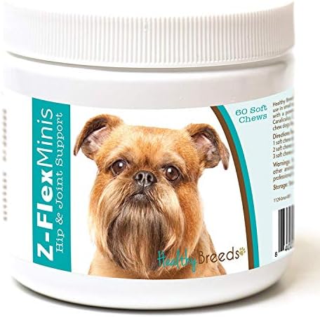Healthy Breeds Brussels Griffon Z-Flex Minis Hip and Joint Support Soft Chews 60 Count by HealthyBreeds