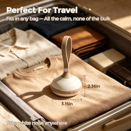 White Noise Machine for Baby, 9 Sounds Beige, Cry Detection Portable Travel - Image 6