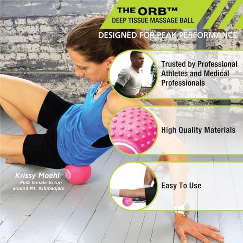Pro-Tec Athletics Orb Massage Balls, Vary in Size and Color, Deep Tissue Massage, Muscle Relief, Promotes Flexibility, Hamstring, Quadriceps, Calf, Multi-Directional Massage Ball, Working Out - Image 2