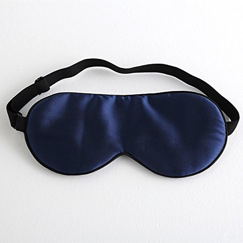 Tim & Tina 100% Silk Sleep Mask Comfortable,Super Soft Blindfold Eye mask Block Light for Sleeping,Shift Work,Naps,Travel,Yoga with Adjustable Strap (Navy Blue) - Image 2
