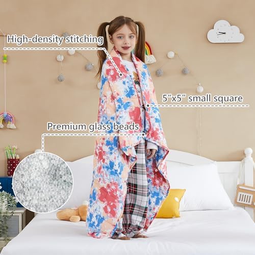 L'AGRATY Weighted Blanket - 36"x48" 5lbs Microfiber Material with Glass Beads Small Blanket for All-Season Summer Fall Winter Soft Thick - Image 3