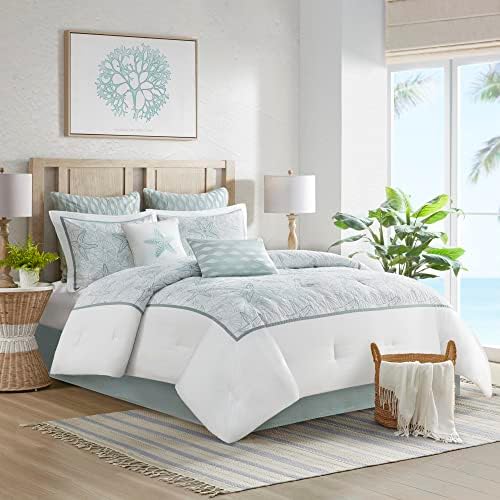 Harbor House Modern Design Decorative Pillow Hypoallergenic Sofa Cushion Lumbar, Back Support, Oblong 12" x 20", Maya Bay, Cotton Blue - Image 4