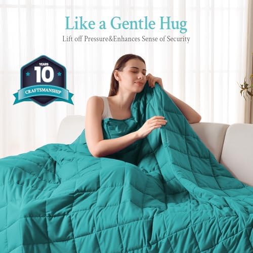 Topblan Cooling Weighted Blanket for Adults, 15 lbs 60 x 80 Queen Size Bed - Image 4
