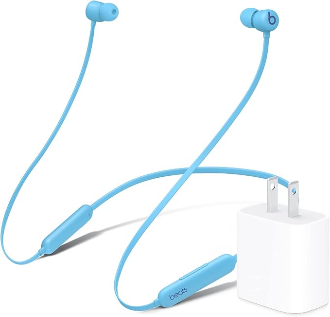 Beats Flex with Apple 20W USB-C Power Adapter - Flame Blue by Beats