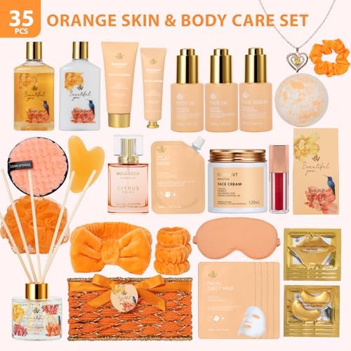 Gifts for Women, 35 Pcs Home Spa Gift Basket, Hydrating Face Skin Care Set - Image 2