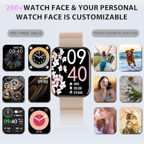 Smart Watch for Women 1.85" HD Fitness Step Tracker IP68 Waterproof - Image 6