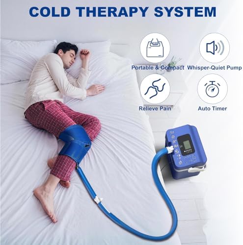 Longice Ice Therapy Machine for Knee,Cold Therapy Machine for Knee After Surgery,Cold Therapy System,Cold Therapy Unit (Blue) - Image 3