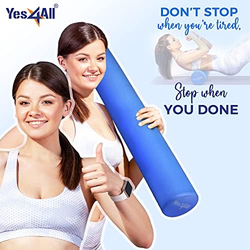 Yes4All EVA Firm Foam Roller for Back - Round Back Roller for Exercise, Yoga & Pilates 12/18/24/36 inch - Image 5