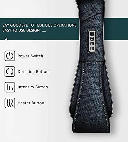Mo Cuishle Father's Day Dad Gifts, Shiatsu Neck and Back Massager with Heat – Deep Kneading for Shoulder – Ideal Gift for Husband Men Women Mom Him Her – Perfect for Christmas, Mothers Day, Birthdays - Image 2