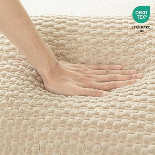 Sit Up Pillow for Reading Nook,Backrest for Teens,White Corduroy,M - Image 6