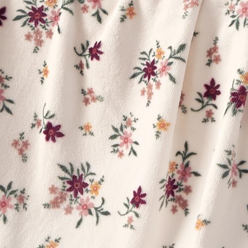 Lucky Brand Dannika Merlot Plush Throw, Ivory, 50 x 70 in - Image 5