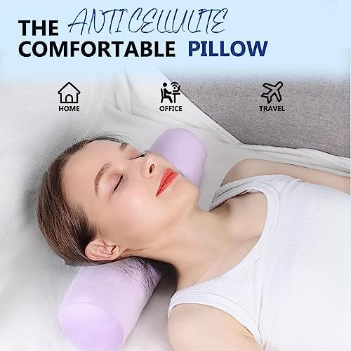 Neck Roll Pillow,Cervical Neck Pillow Bolster Pillow for Sleeping - Image 4