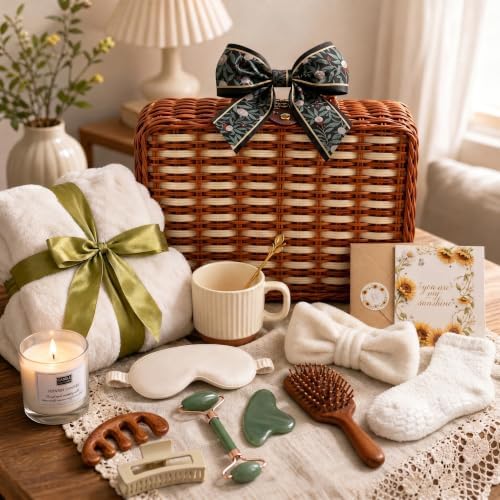 Birthday Gifts for Women 15-Pc Spa Gift Basket Package (Green) - Image 3