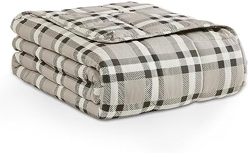 L'AGRATY Weighted Blanket - 48"x72" 15lbs Cooling Breathable Heavy Blanket Microfiber Material with Glass Beads for Adult All-Season Summer Fall Winter Soft Thick Comfort by LAGRATY