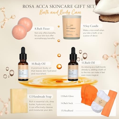 Mothers Day Gift, 30 pcs Hydrating Skin Care Set for Women & Men, Self Care Pamper Set, Birthday, Home Spa Gift Baskets, Bath & Body Gift Basket Set, Christmas, Anniversary, Birthday, Mom, Wife - Image 3