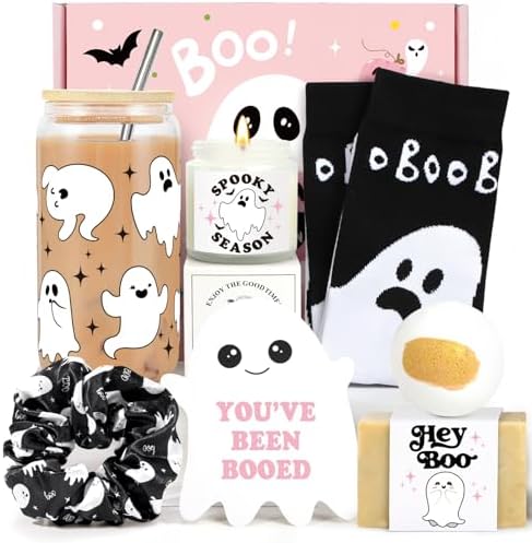 Boo Basket Stuffers for Women, Halloween Gifts for Women Girls Adults by Frerdui