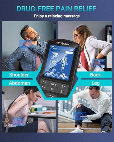 Comfytemp 3-in-1 TENS Unit Muscle Stimulator for Pain Relief, Rechargeable - Image 3