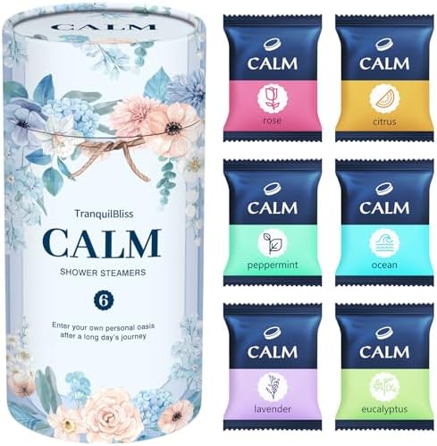 TranquilBliss Shower Steamers, 6-Count Shower Bombs, Gifts for Women by Unknown