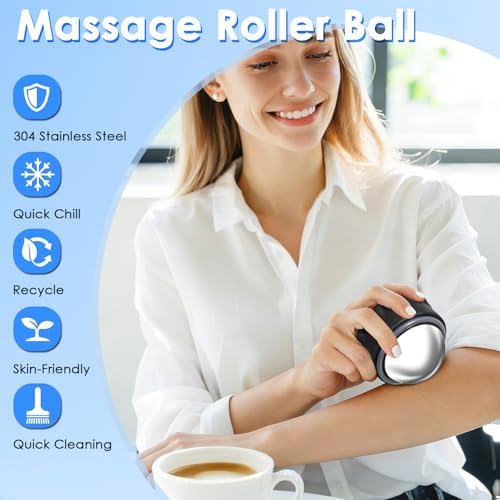 Massage Ice Roller Ball Cold & Heat Therapy Pain Relief Myofascial Release - Image 4