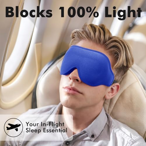 3D Blackout Weighted Eye Mask for Sleep, Eye Cover for Men Women - Image 5