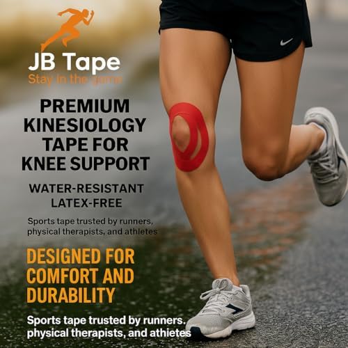 JB Tape Kinesiology Tape, Beige, 80 Precut 10-Inch Strips, 4 Rolls - Image 6