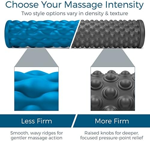 Teeter Massage Foam Roller - Textured for Deep Tissue Muscle Relief to Boost Recovery, Flexibility, Mobility - Back Pain Relief, Sports Massage, Myofascial Release - Image 4