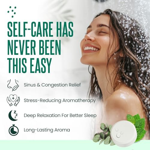 Cleverfy Eucalyptus Shower Steamers, Aromatherapy Gifts for Men, 18 Tablets - Image 3