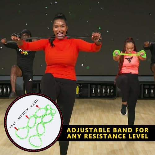 Walk at Home Workout Bands 7 Ring Adjustable Resistance Bands for Working Out Home Workout Walking Exercise Workout Bands Fitness Program Exercise Bands Stretch Bands for Recovery - Image 2