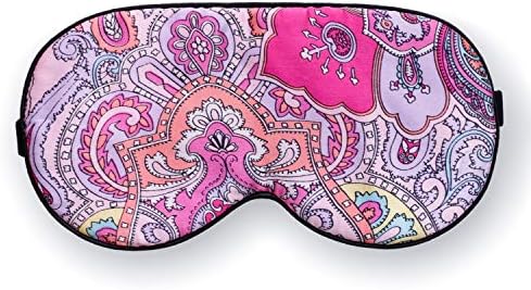 Maxfeel 100% Pure Silk Eye Mask - Sleep Eye Cover in Printed Colors (#12) by MAXFEEL