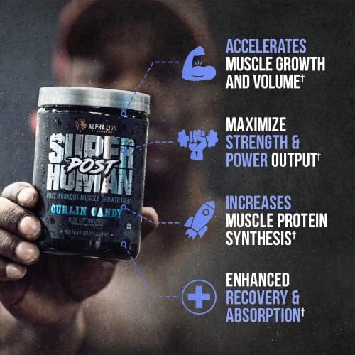 ALPHA LION Superhuman Post, Post Workout Recovery, Fast Acting Post Workout for Men & Women (25 Servings, Curlin Candy) - Image 2