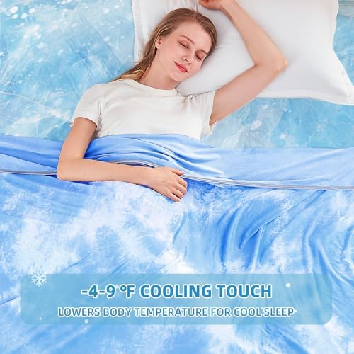 inhand Cooling Blanket Twin XL(60"x90",Blue) College Dorm Essentials - Image 2